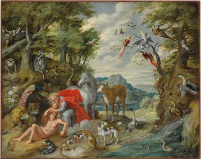 Adams skabelse, fra historien om Adam og Eva af Jan Brueghel the Younger
