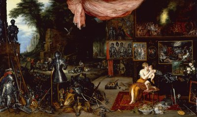The Five Senses, Touch (olie på panel) af Jan the Younger Brueghel