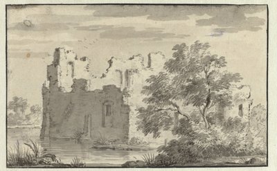Ruinerne af Huis te Forest of Oosterwijk af Jan van Aken (attributed to)