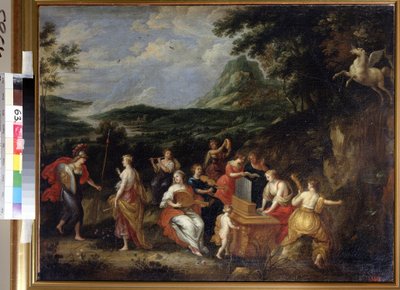 Pallas Athene og Muser af Jan van Balen
