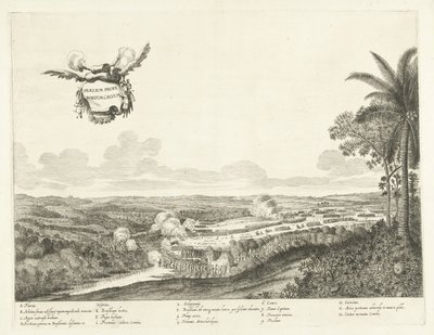 Gevechten ved Porto Calvo, 1637 Slag nær Bald Harbor (titel på objekt) af Jan van Brosterhuyzen