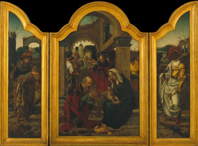 Triptykon med Epiphany af Jan van Dornicke
