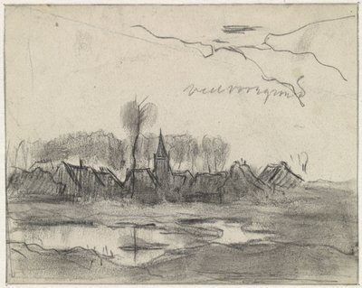 Udsigt over en landsby af Jan van Essen