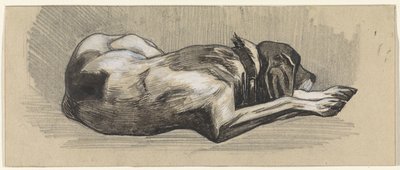 Sovende hund, til højre af Jan van Essen
