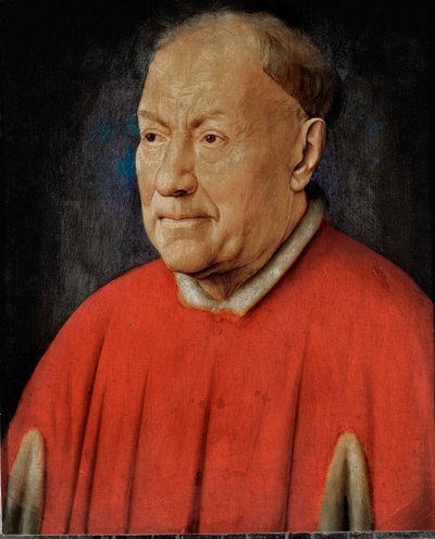 Kardinal Niccolo Albergati, pavelig udsending i de spanske Nederlande ... (olie på egetræ) af Jan van Eyck
