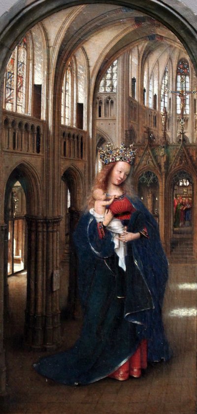 Tysk: Die Madonna in der Kirche Madonna i kirken af Jan van Eyck