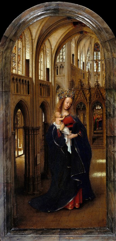 Tysk: Die Madonna in der Kirche Madonna i kirken af Jan van Eyck