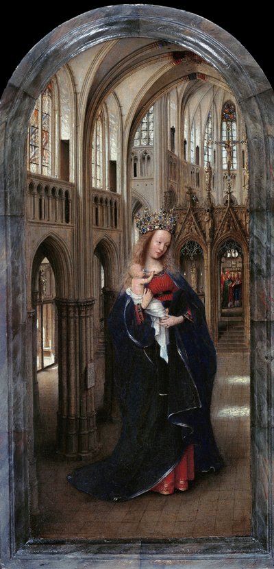 Tysk: Die Madonna in der Kirche Madonna i kirken af Jan van Eyck