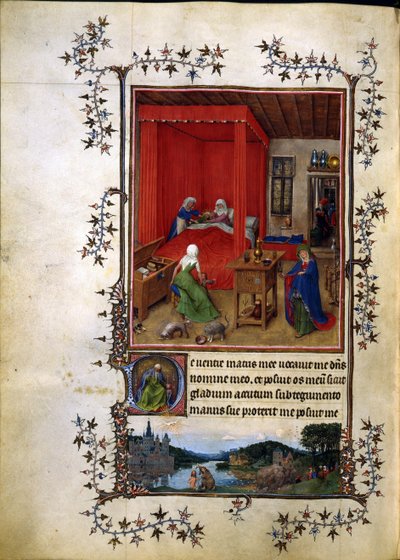 De meget smukke timer i Notre Dame af Jean de Berry af Jan van Eyck
