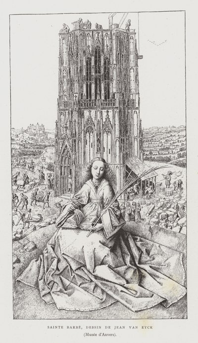 Sankt Barbara, 1437 af Jan van Eyck
