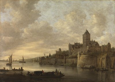 Der Valkhof i Nijmegen af Jan van Goyen