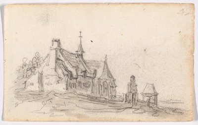De spedalskes hus i Kleve af Jan van Goyen