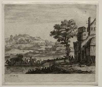 Færgebåden af Jan van Goyen