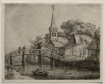 Træbroen af Jan van Goyen