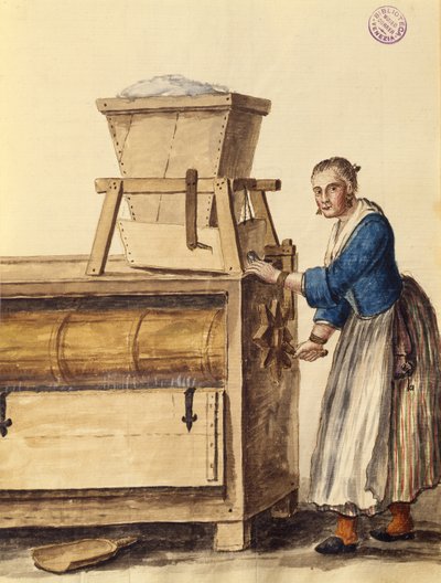 Boltemel (pen & blæk og akvarel på papir) af Jan van Grevenbroeck
