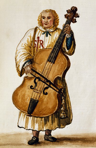 Gademusiker af Giovanni Grevembroch. Italien af Jan van Grevenbroeck