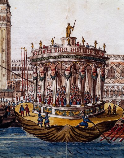 World Theatre, turnering i Venedig af Brotherhood of Knights of Garter af Jan van Grevenbroeck