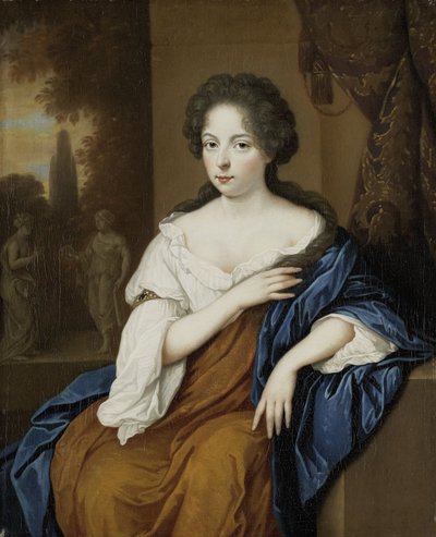 Portræt af en kvinde af Jan van Haensbergen (attributed to)