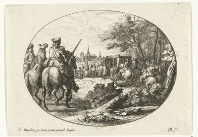 Belejring af en by Militære scener fra livet af Louis XIV, konge af Frankrig (serietitel) af Jan van Huchtenburg