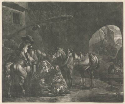 Mor til to børn af Jan van Huchtenburg