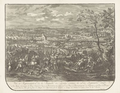 Slag bij Senta, 1697 Udsigt og repræsentation af slaget ved Zenta, givet den 11. september 1697 (titel på objekt) af Jan van Huchtenburg