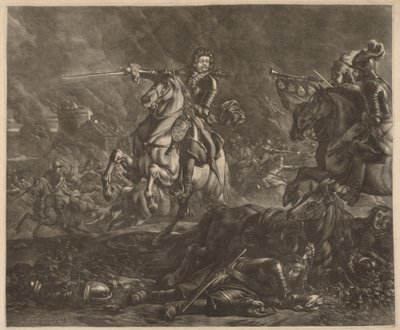 En general til hest (Charles of Lorraine) af Jan van Huchtenburgh