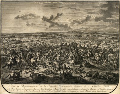 Kommunearkiv. Print. Slaget ved Oudenaarde af Jan van Huchtenburgh