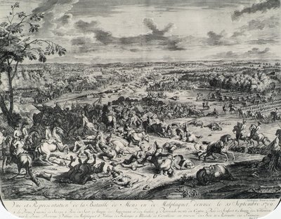 Kampscener fra: Dumont et Rousset, Histoire militaire du Prince Eugene (1663-1736), serie på otte kobberstik af Jan van Huchtenburgh