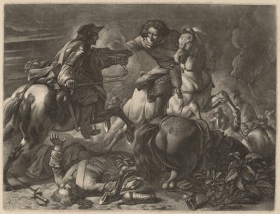To kæmpende ryttere af Jan van Huchtenburgh