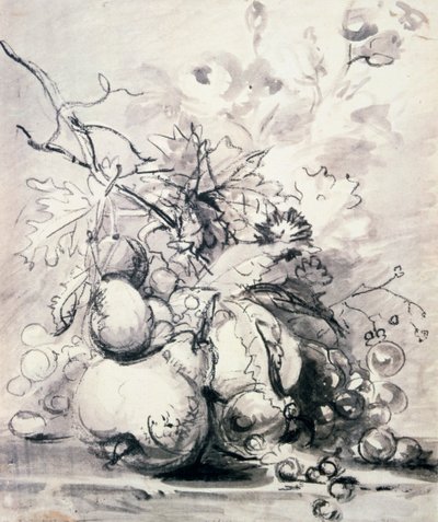 Stilleben af frugt, 1700 - 1749. af Jan van Huysum