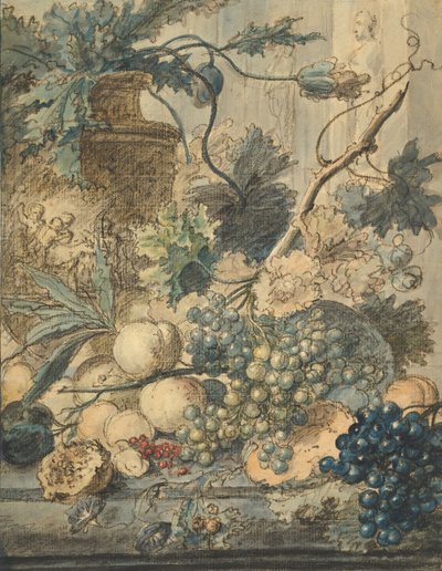 Stilleben med frugt, n.d.. af Jan van Huysum