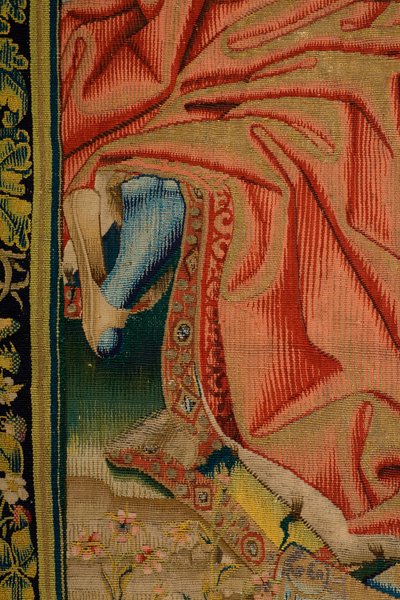 flamsk gobelin. Patrimonio Nacional (Despedida de Cristo/Despedida de Cristo/Christ siger farvel til sin mor). serie: El Dosel de Carlos V/The Heaven of Charles V. af Jan van II Coninxloo
