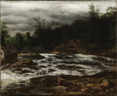 Bjerglandskab med vandfald af Jan van Kessel d.Æ.