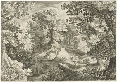 Landskab med Apollo og Daphne af Jan van Londerseel