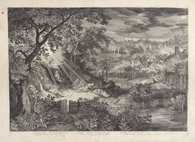 Landskab med Kristus i Getsemane Have af Jan van Londerseel