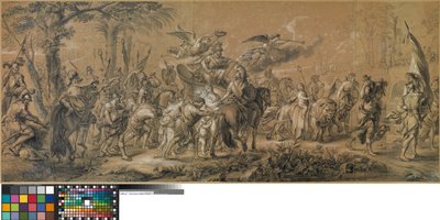 Hollandsk: Forherligelsen af Mars af Jan van Orley