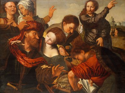 Matthæus kald, ca. 1524-64 af Jan van Sanders workshop of Hemessen