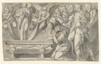 Marias antagelse af Jan van Scorel (circle of)