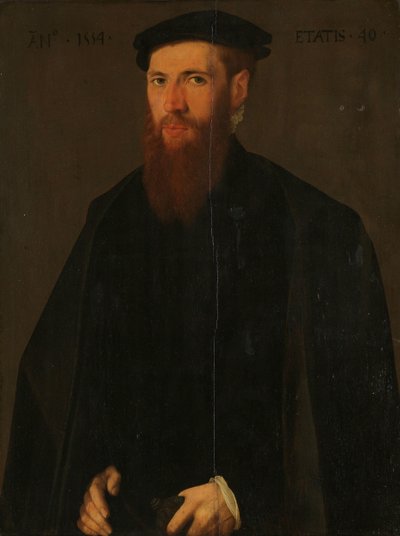 Portræt af Willem van Lokhorst (1514-64) af Jan van Scorel (copy after)