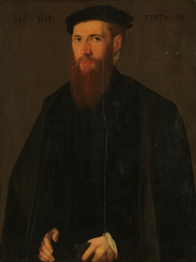 Portræt af Willem van Lokhorst af Jan van Scorel
