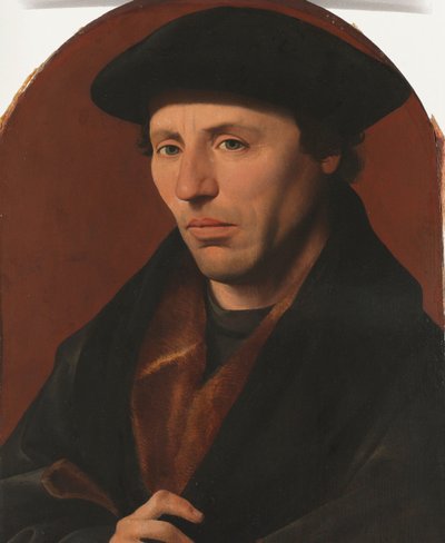Portræt af en Haarlemsborger Portræt af en mand af Jan van Scorel