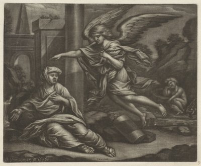 Hagar og Ismael i ørkenen af Jan van Somer