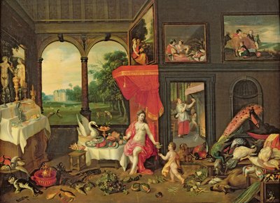 Allegori om smag af Jan van and Balen, Hendrik van Kessel