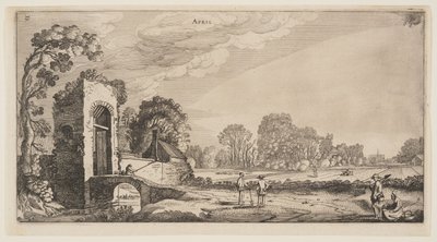 April, fra Årets tolv måneder af Jan van de Velde II