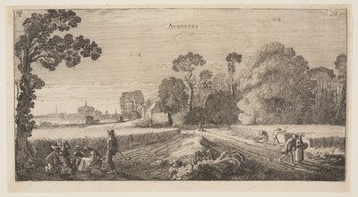 August, fra Årets tolv måneder af Jan van de Velde II