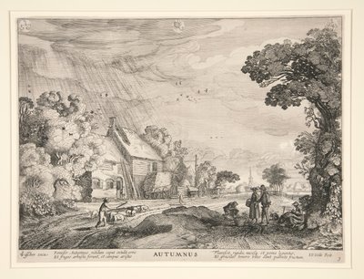 Efterår, fra en serie af de fire årstider af Jan van de Velde II
