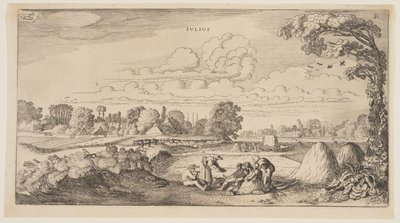 Juli, fra Årets tolv måneder af Jan van de Velde II