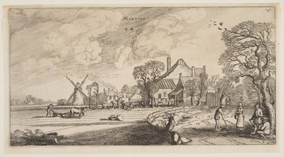 Marts, fra Årets tolv måneder af Jan van de Velde II