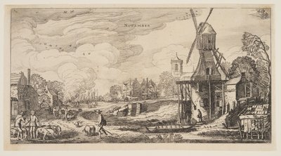 November, fra Årets tolv måneder af Jan van de Velde II
