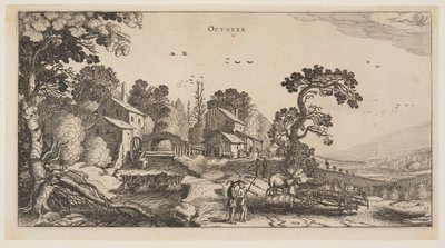 Oktober, fra Årets tolv måneder af Jan van de Velde II
